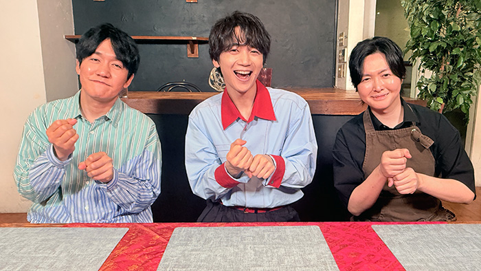 料理研究家リュウジ、戸谷菊之介、山本浩司(タイムマシーン3号 ) 料理研究家リュウジ、戸谷菊之介、山本浩司(タイムマシーン3号 )